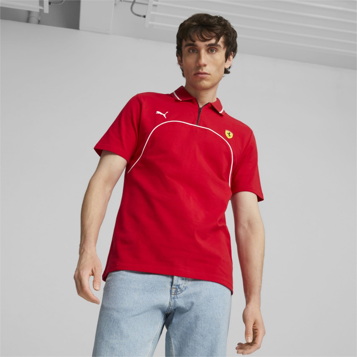 Men's Poloshirt Red - Puma GOOFASH