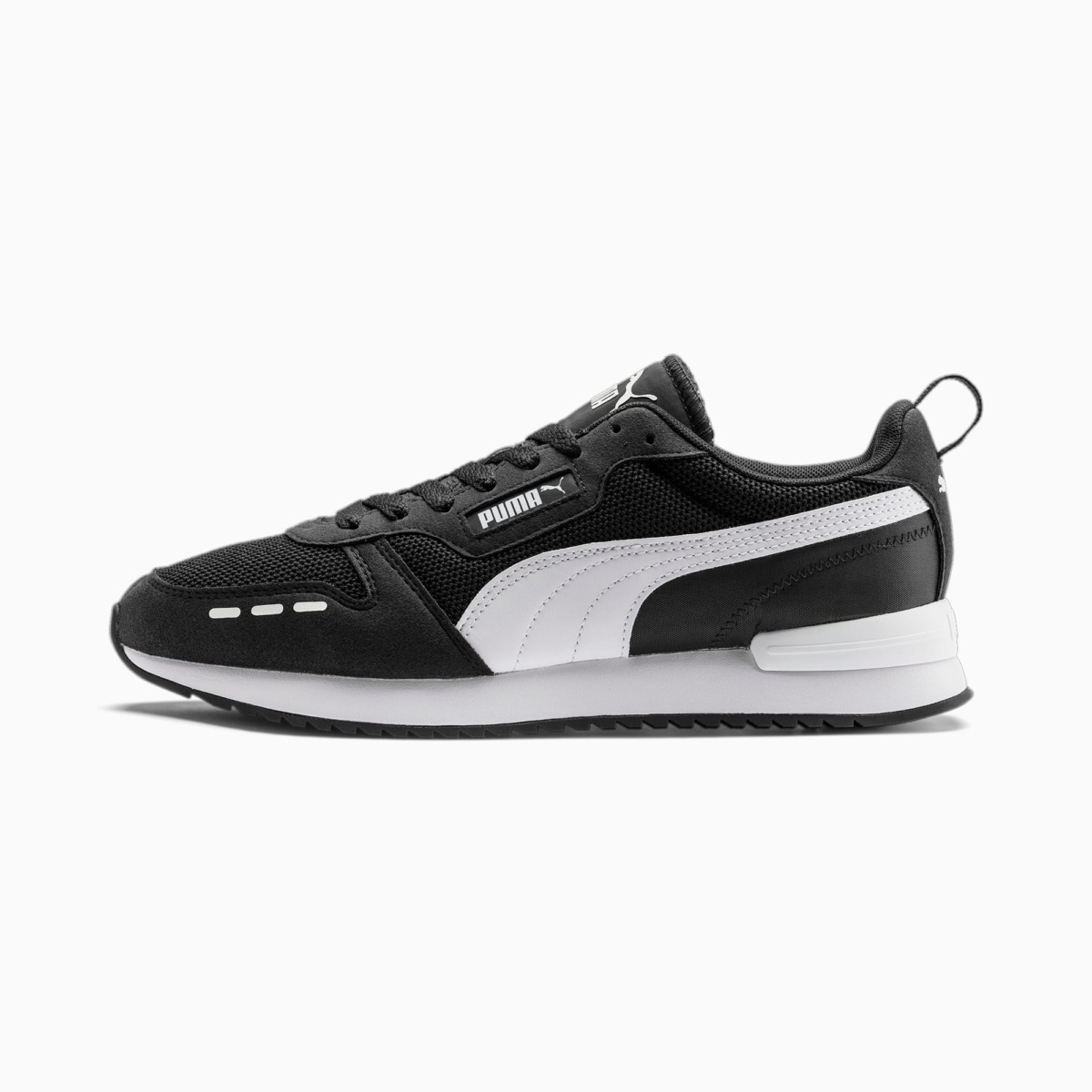 Men's Puma Black R Runner Sneaker GOOFASH