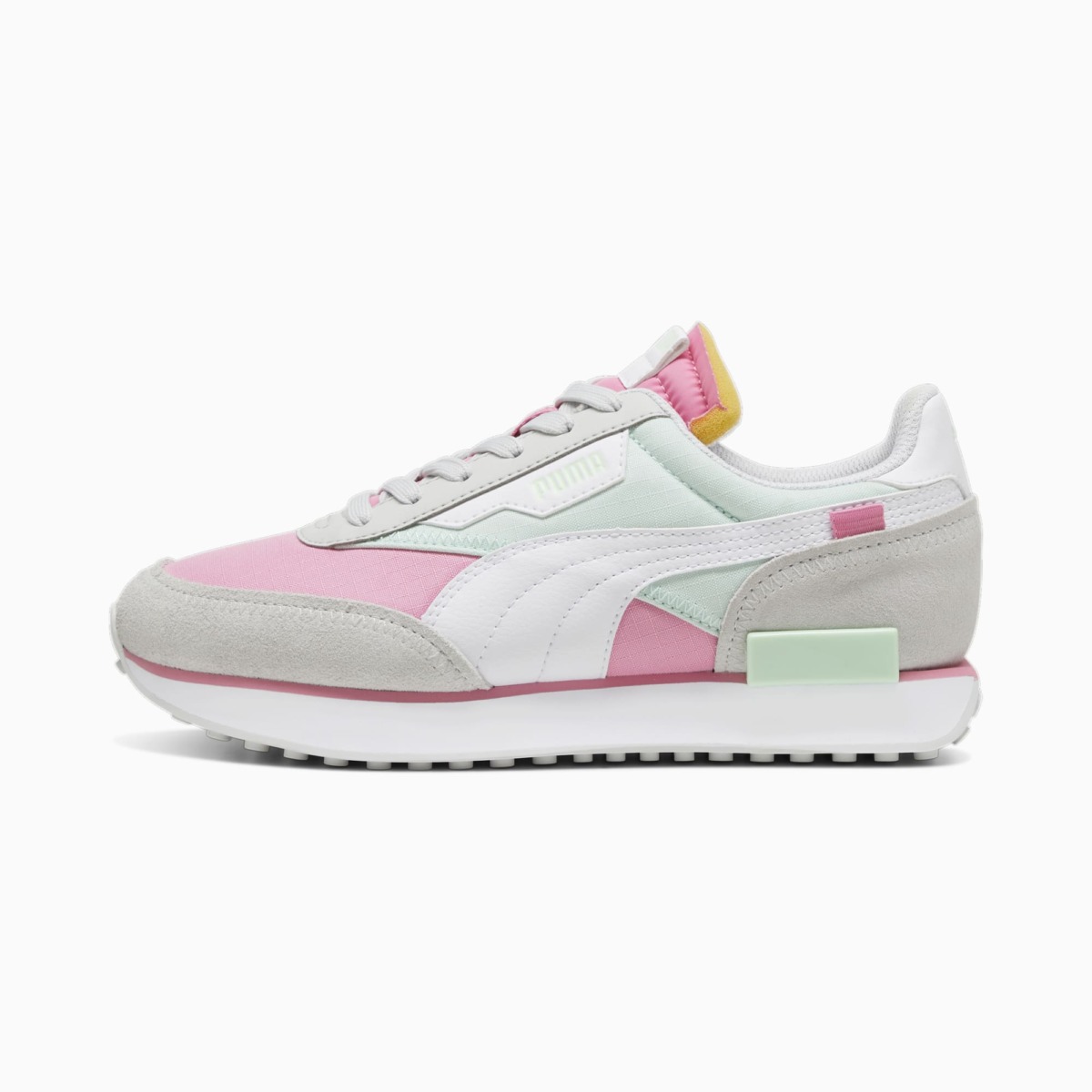Men's Puma Pink Future Rider Play On Sneakers Shoes GOOFASH