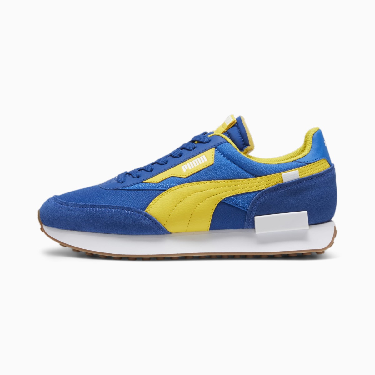 Men's Puma Yellow Future Rider Play On Sneakers Shoes GOOFASH
