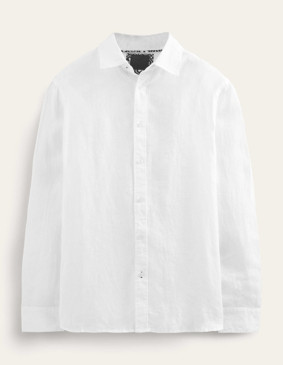 Men's Shirt White Boden GOOFASH