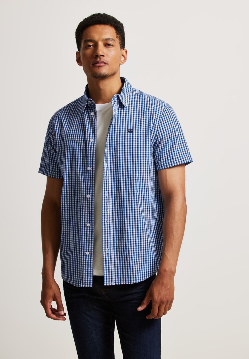 Men's Shirt in Blue by Street One GOOFASH