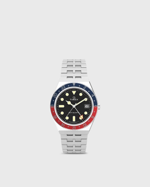 Men's Silver Watch - Bstn - Timex GOOFASH