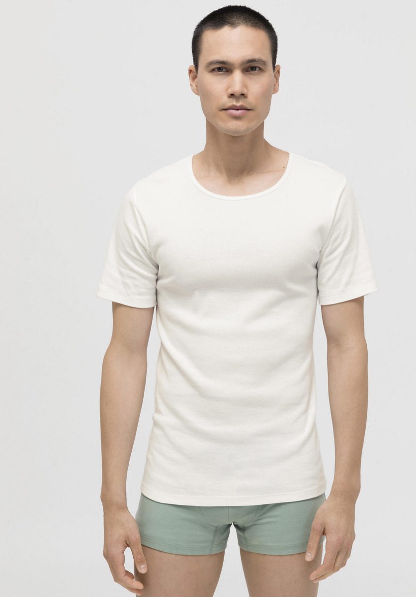 Men's T-Shirt White at Hessnatur GOOFASH