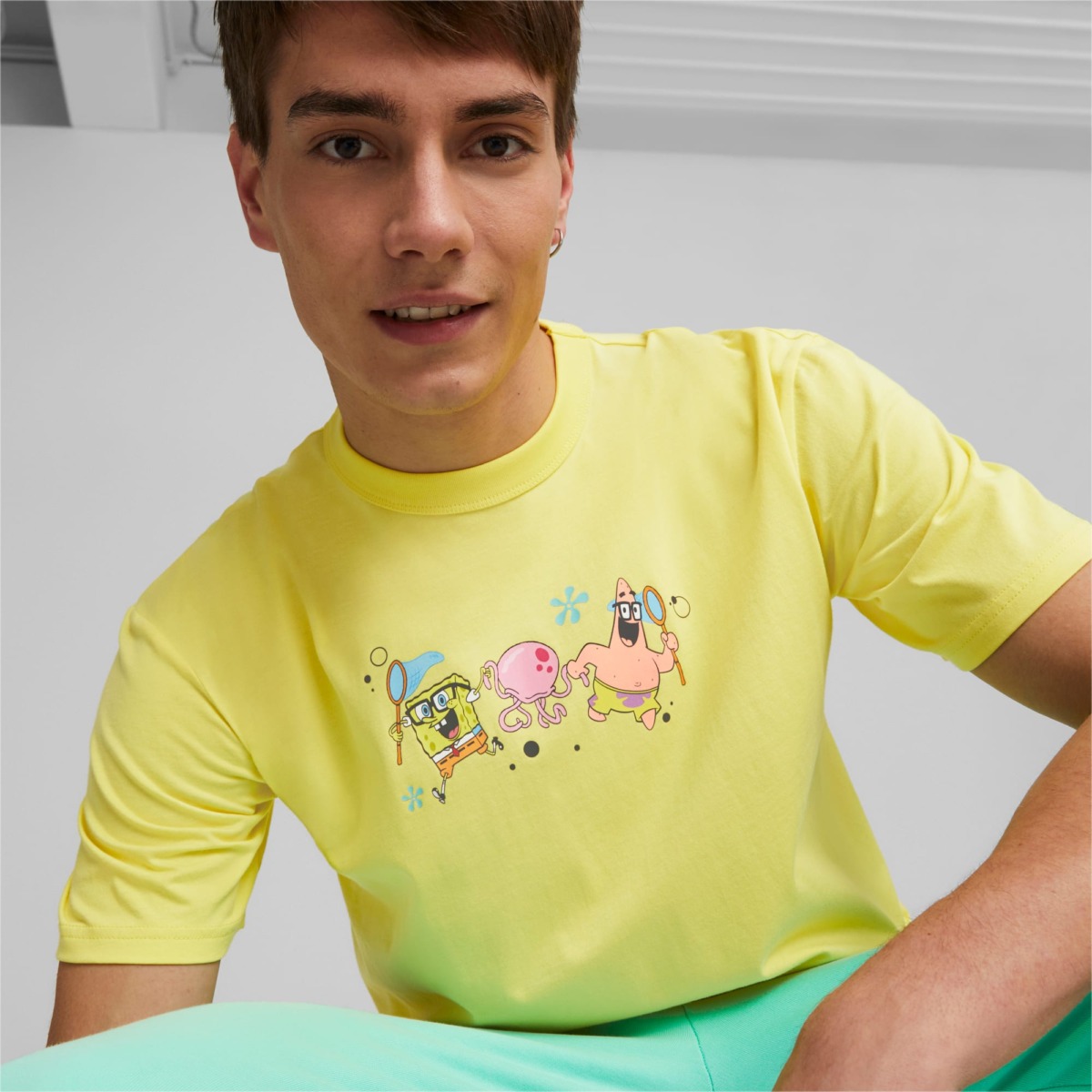 Men's T-Shirt in Yellow by Puma GOOFASH