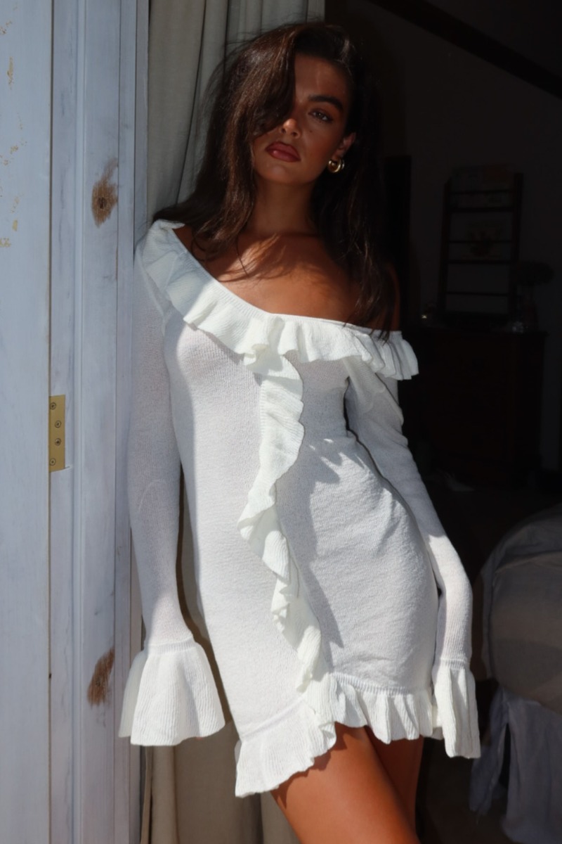 Meshki - Mini Dress in White for Woman GOOFASH