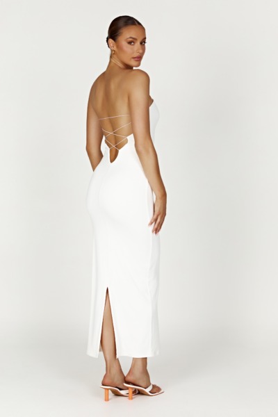Meshki - White - Women's Maxi Dress GOOFASH