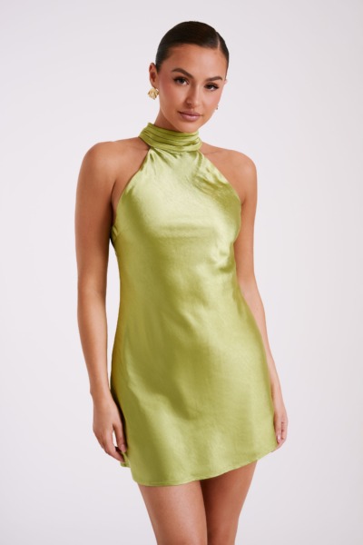 Meshki - Womens Mini Dress Green GOOFASH