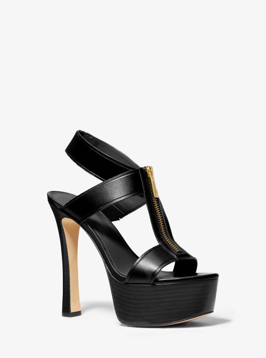 Michael Kors Black Platform Sandals for Woman GOOFASH