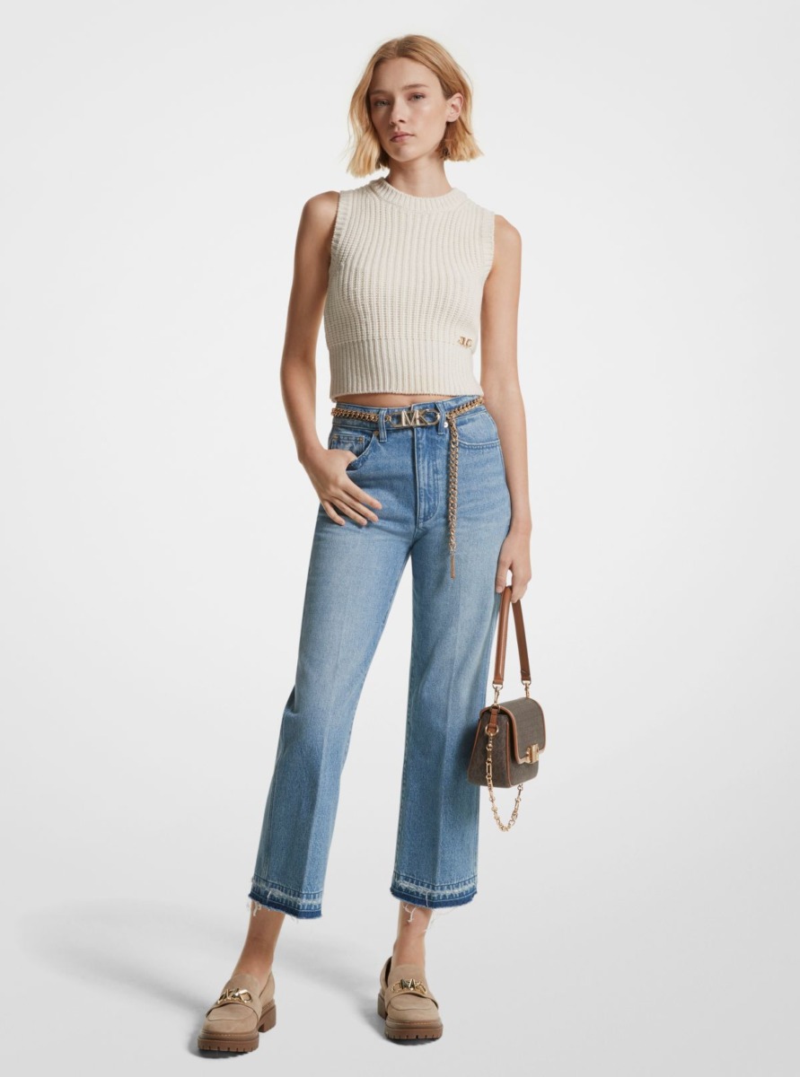 Michael Kors Flared Jeans in Blue GOOFASH