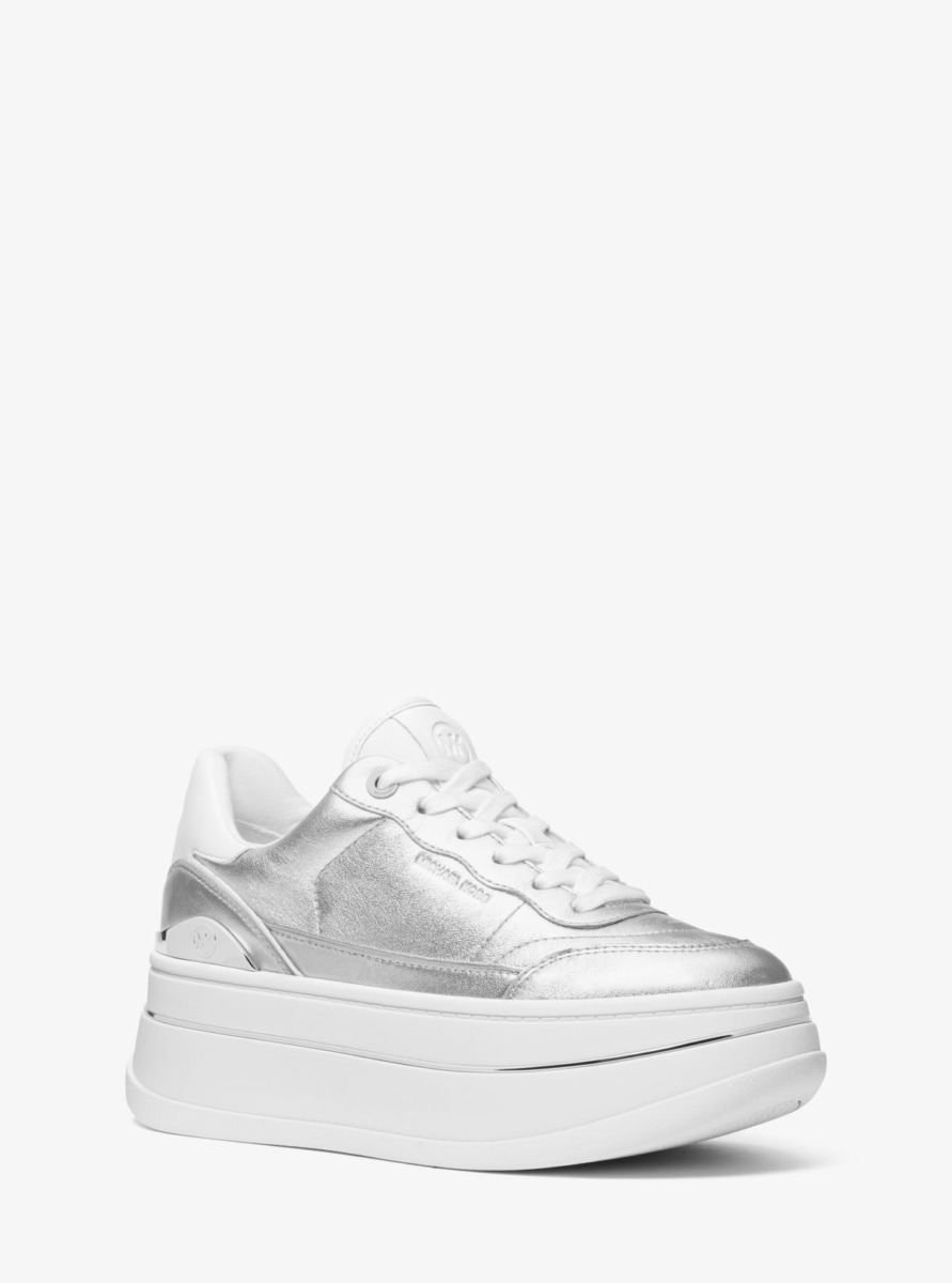 Michael Kors Trainers in Silver for Women GOOFASH