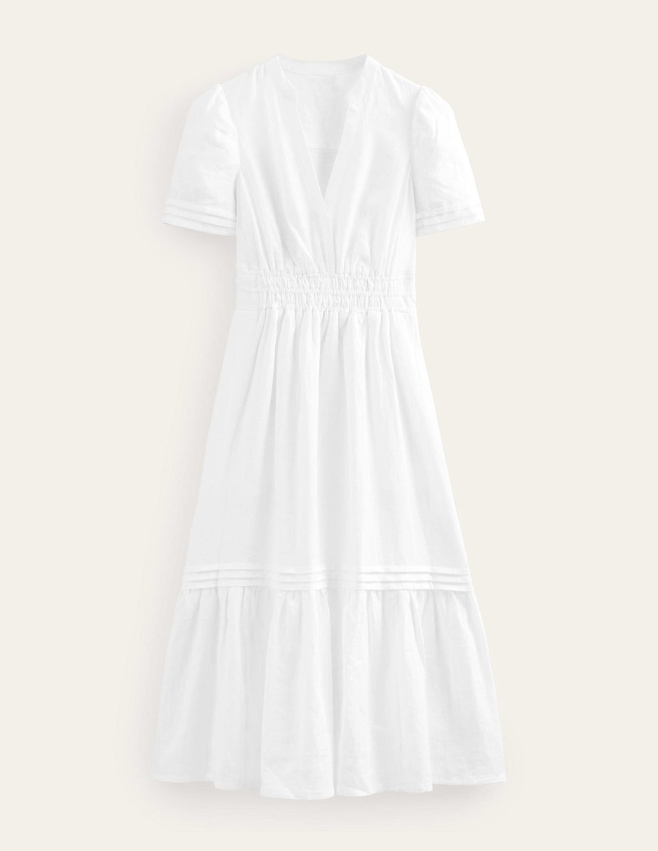 Midi Dress White - Ladies - Boden GOOFASH