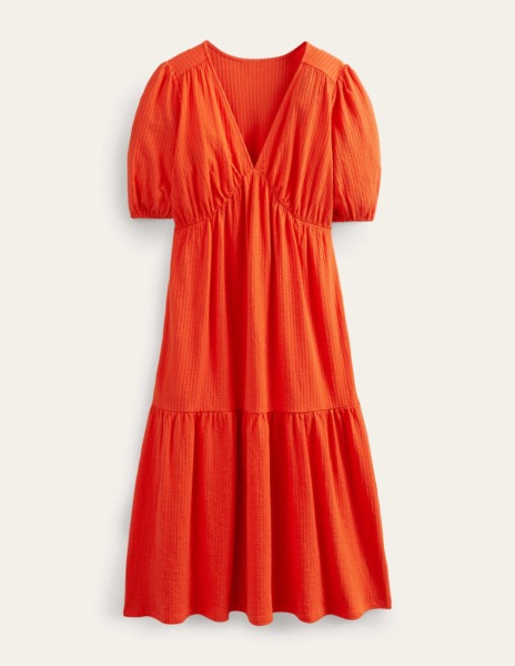 Midi Dress in Red - Boden GOOFASH