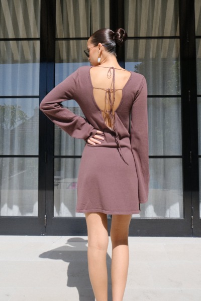 Mini Dress in Brown Woman - Meshki GOOFASH