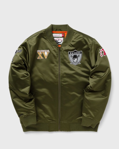 Mitchell & Ness - Gents Green Bomber Jacket from Bstn GOOFASH