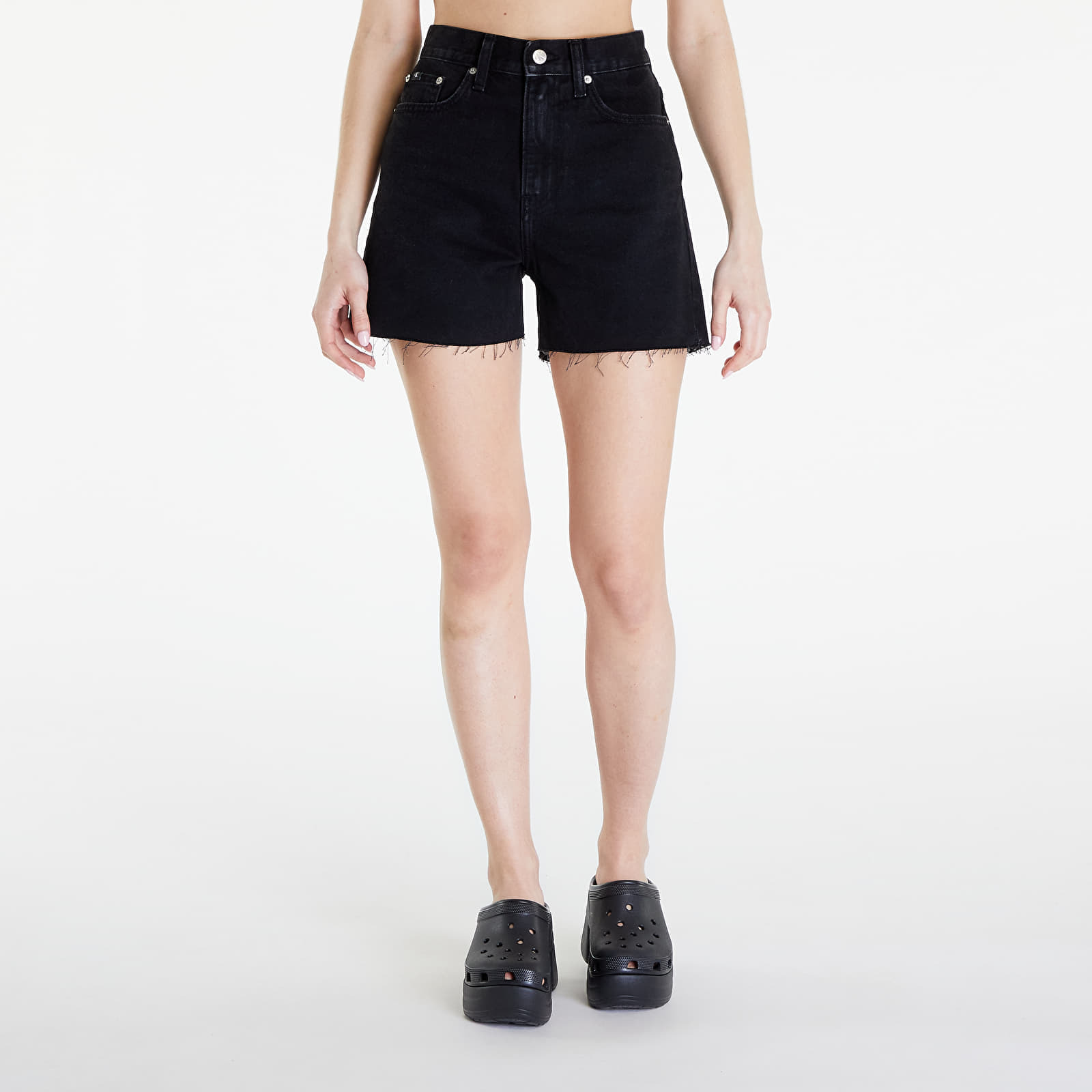 Mom Shorts in Black Calvin Klein Footshop Woman GOOFASH