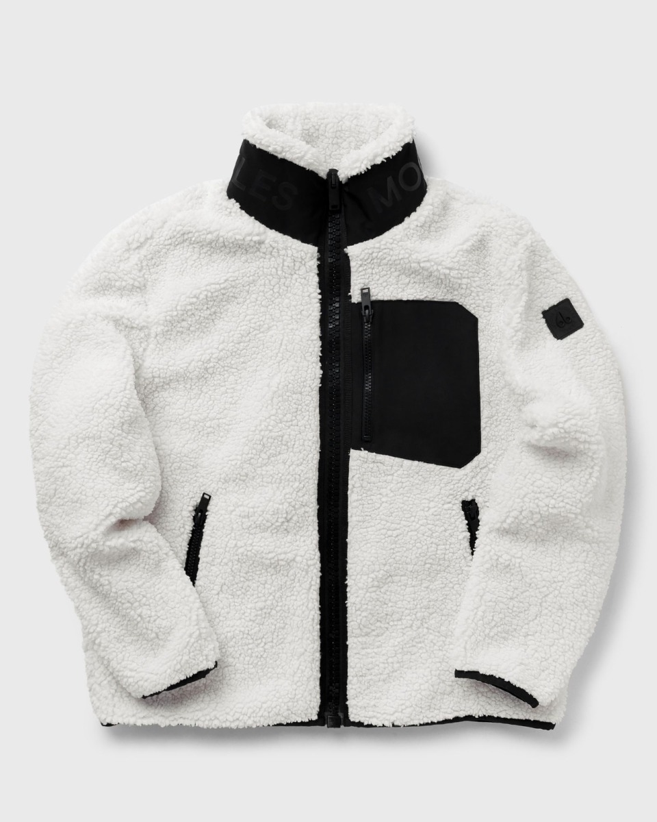 Moose Knuckles Fleece Jacket in White - Bstn GOOFASH