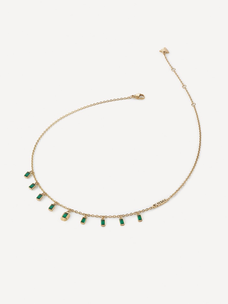 Necklace Green - Woman - Guess GOOFASH
