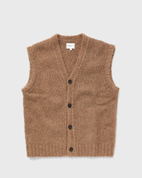 Norse Projects Gents Cardigan Brown at Bstn GOOFASH