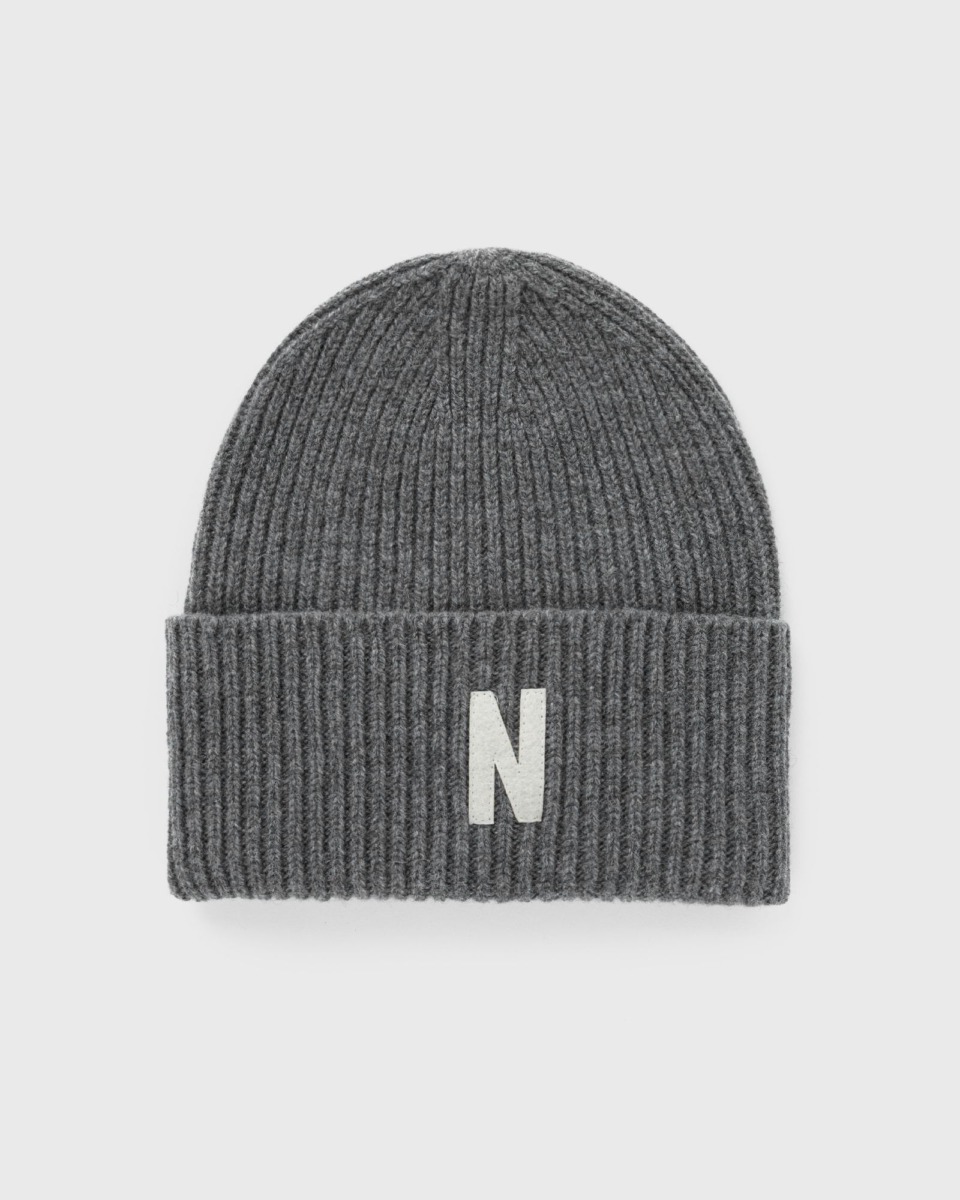 Norse Projects Man Beanie in Grey - Bstn GOOFASH