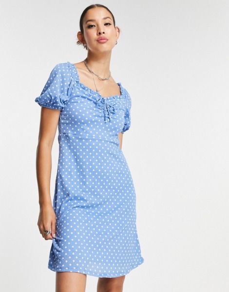 Only Women's Mini Dress Blue - Asos GOOFASH