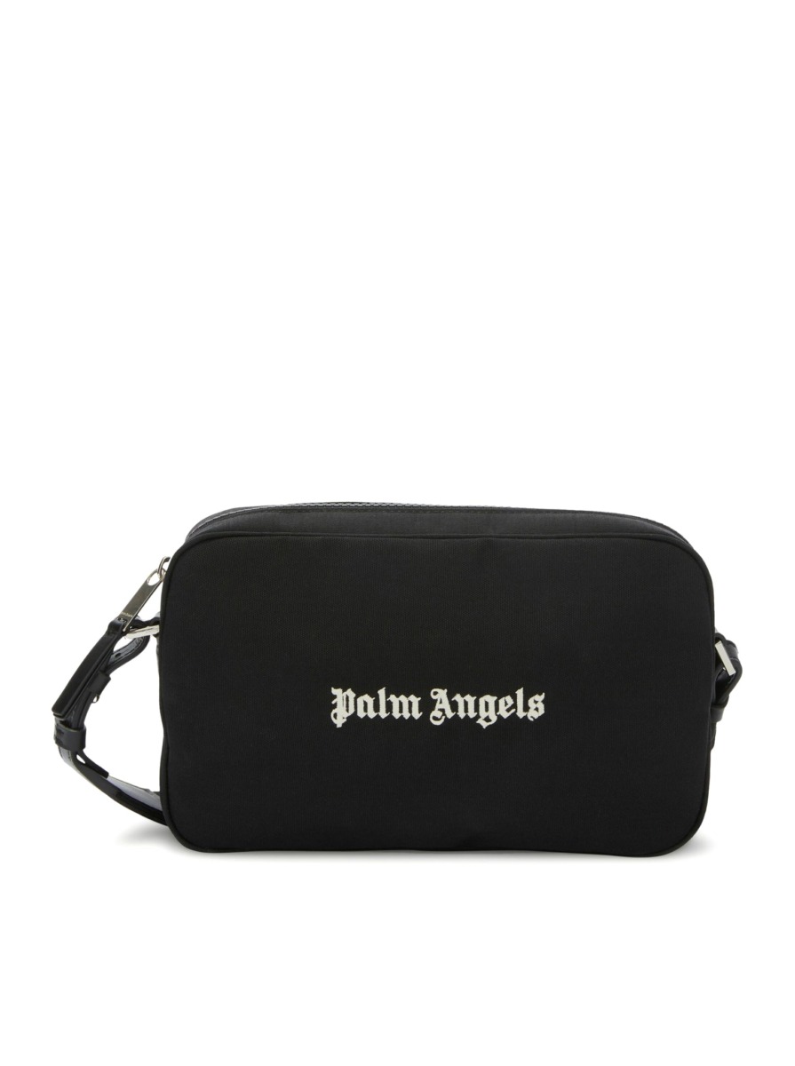 Palm Angels Man Shoulder Bag Black - Suitnegozi GOOFASH