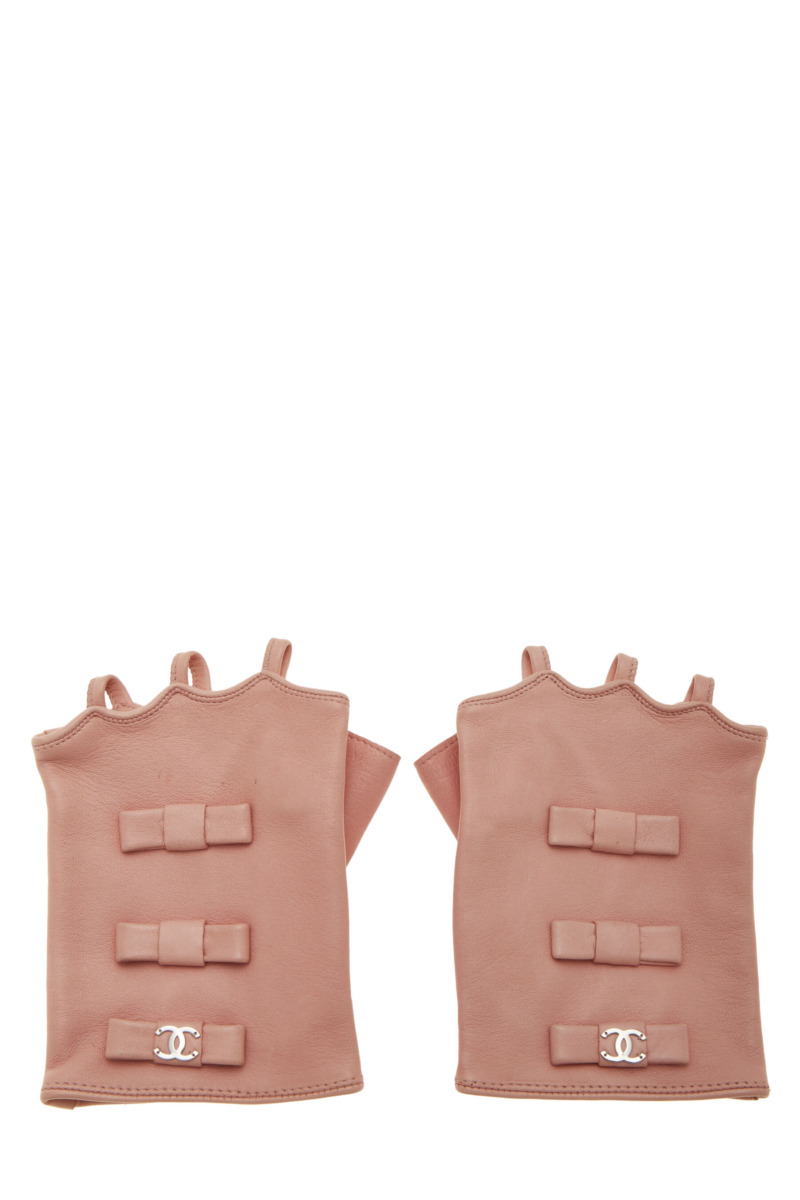 Pink Fingerless Gloves for Women from WGACA GOOFASH