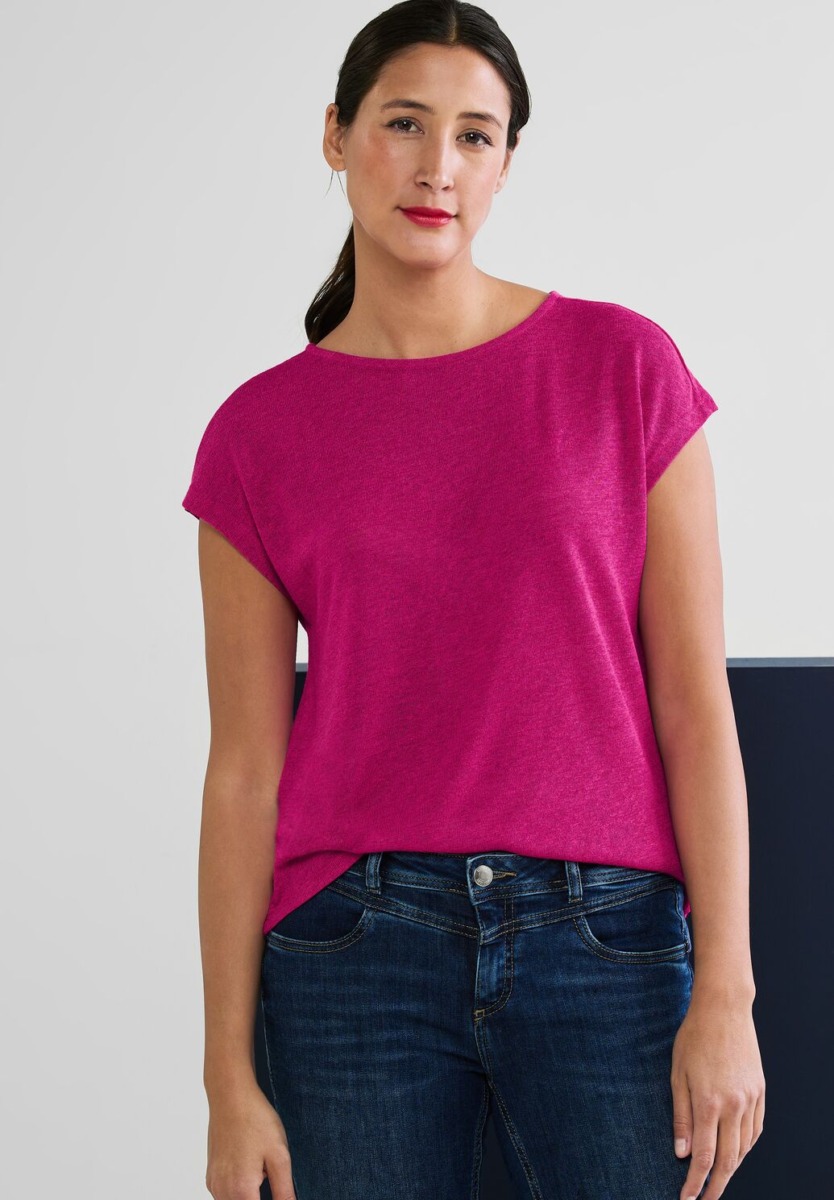 Pink T-Shirt - Women - Street One GOOFASH