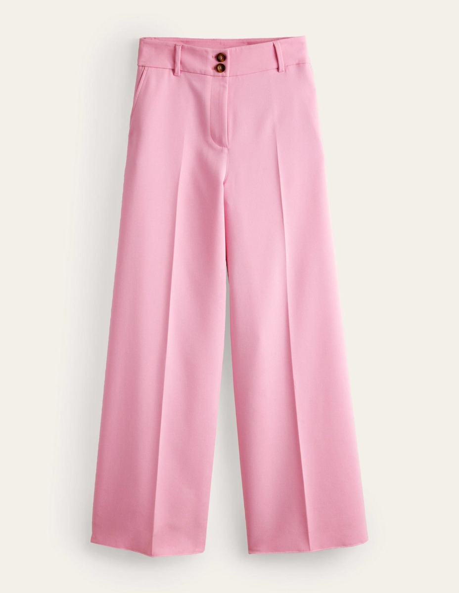 Pink Wide Leg Trousers - Women - Boden GOOFASH