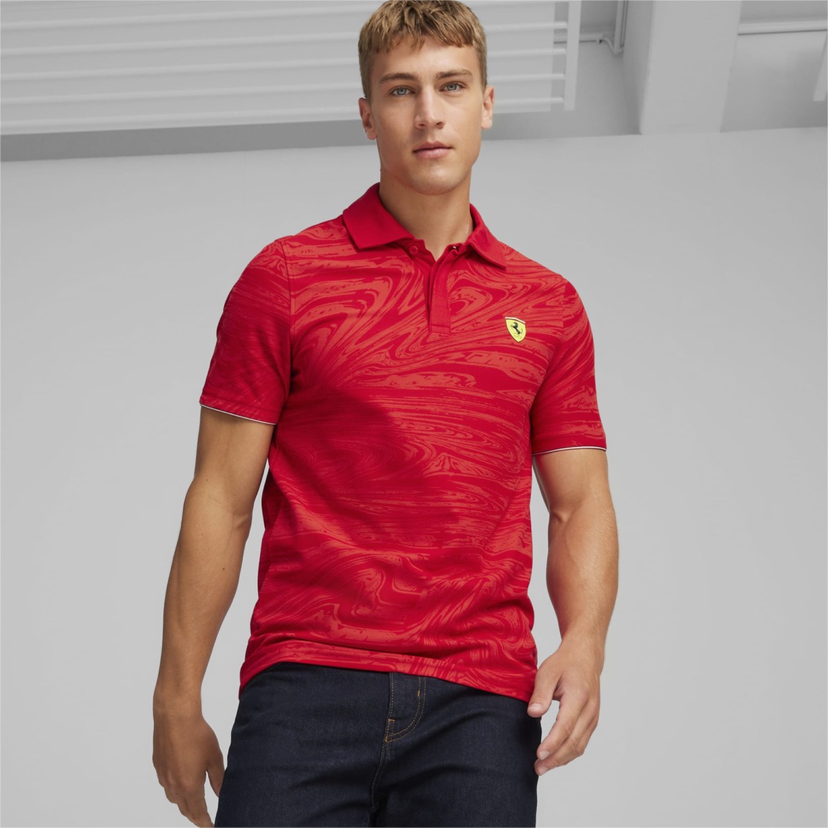 Poloshirt Red for Men by Puma GOOFASH
