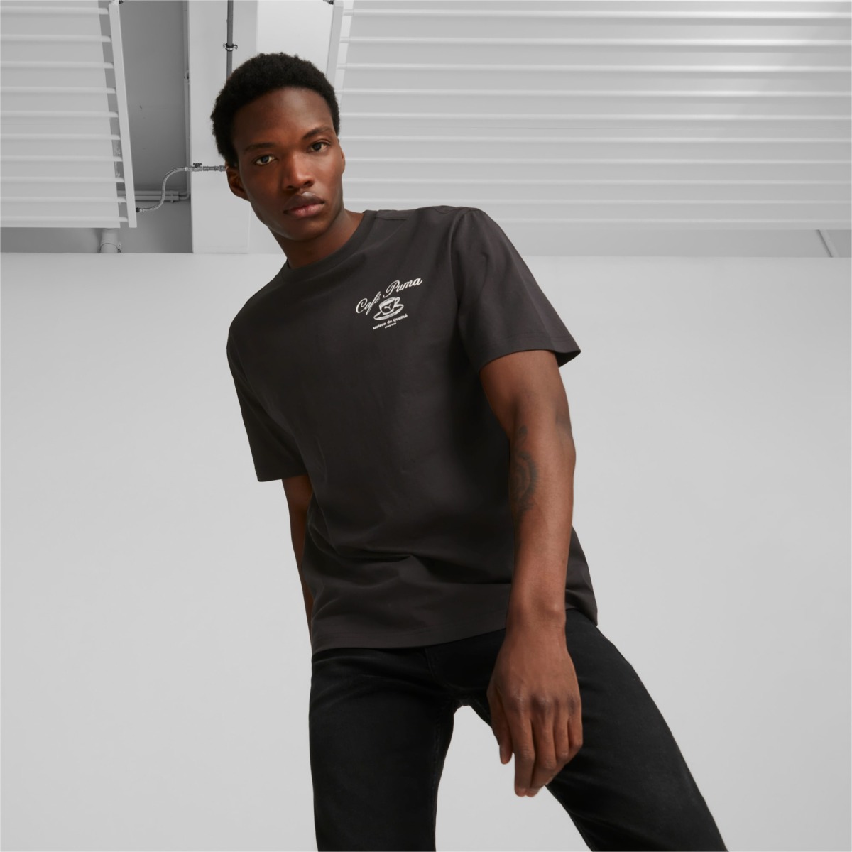 Puma - Gent T-Shirt in Black GOOFASH