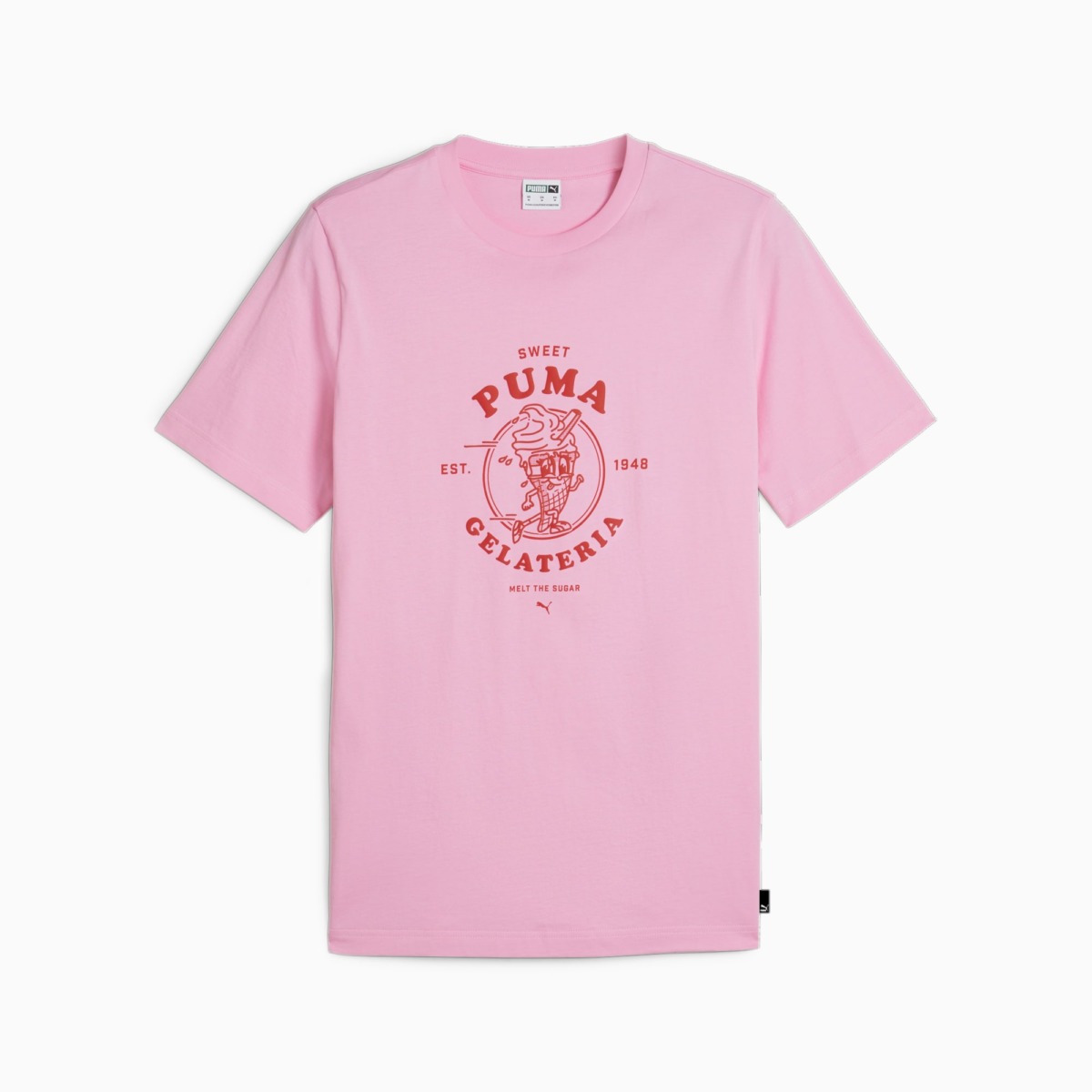 Puma Men's Pink Gelateria Graphics T-Shirt GOOFASH