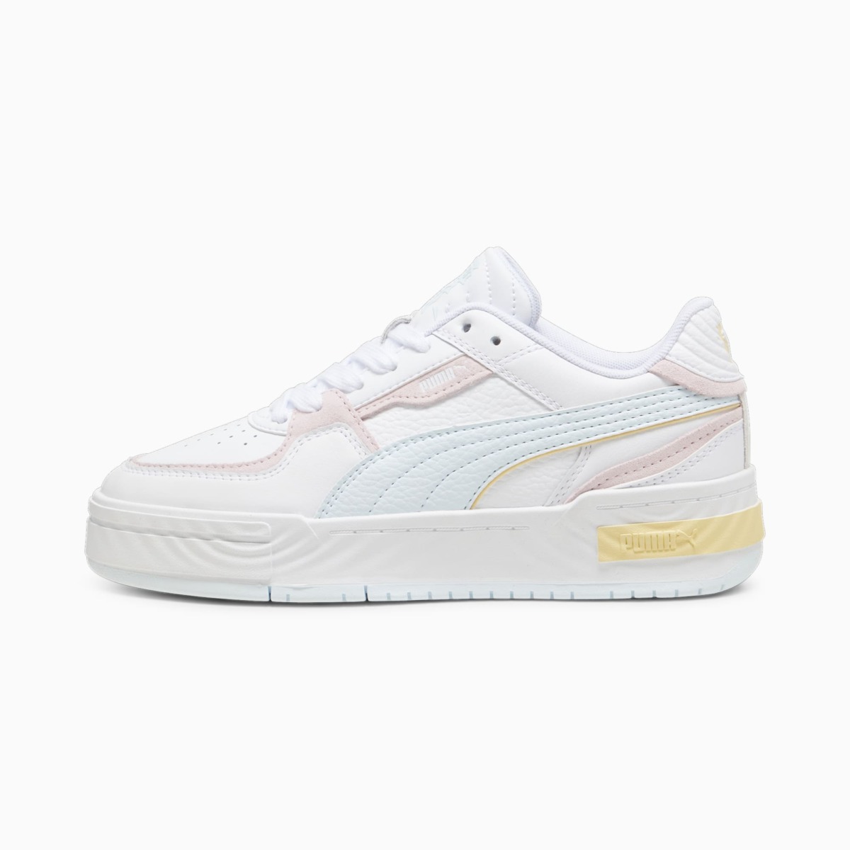 Puma Men's White Pink Approx Pro Ripple Earth Sneakers GOOFASH