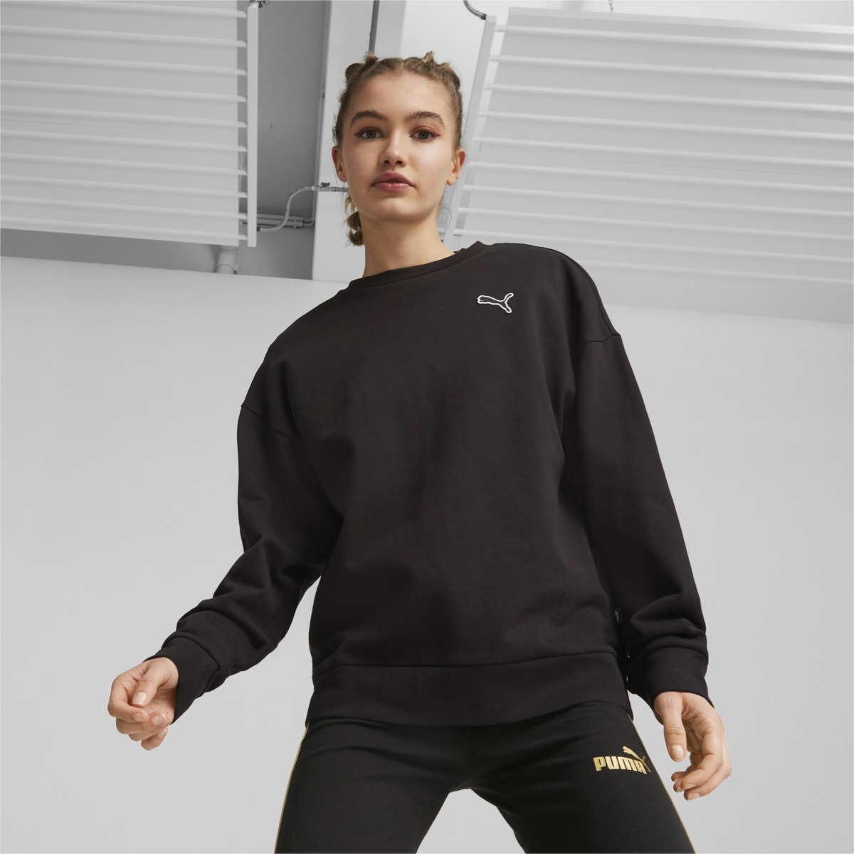 Puma - Sweatshirt Black - Ladies GOOFASH