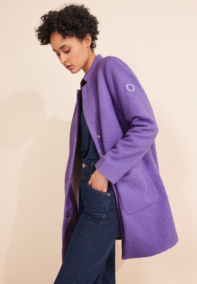 Purple Coat for Women at Street One GOOFASH