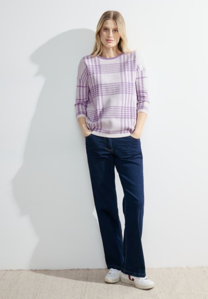 Purple - Knitted Sweater - Cecil - Woman GOOFASH
