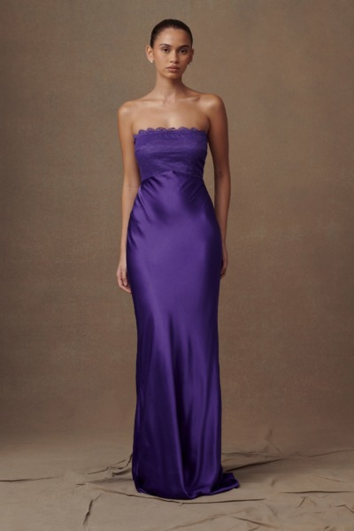 Purple Maxi Dress Meshki Woman GOOFASH