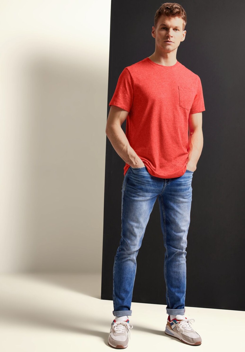 Red T-Shirt - Street One Gents GOOFASH
