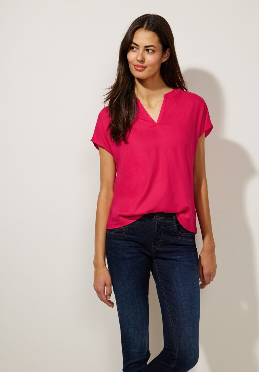 Red - Womens Blouse - Street One GOOFASH