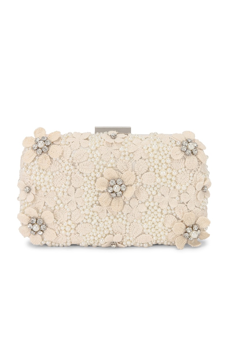 Revolve Clutches in Ivory for Women by Olga Berg GOOFASH