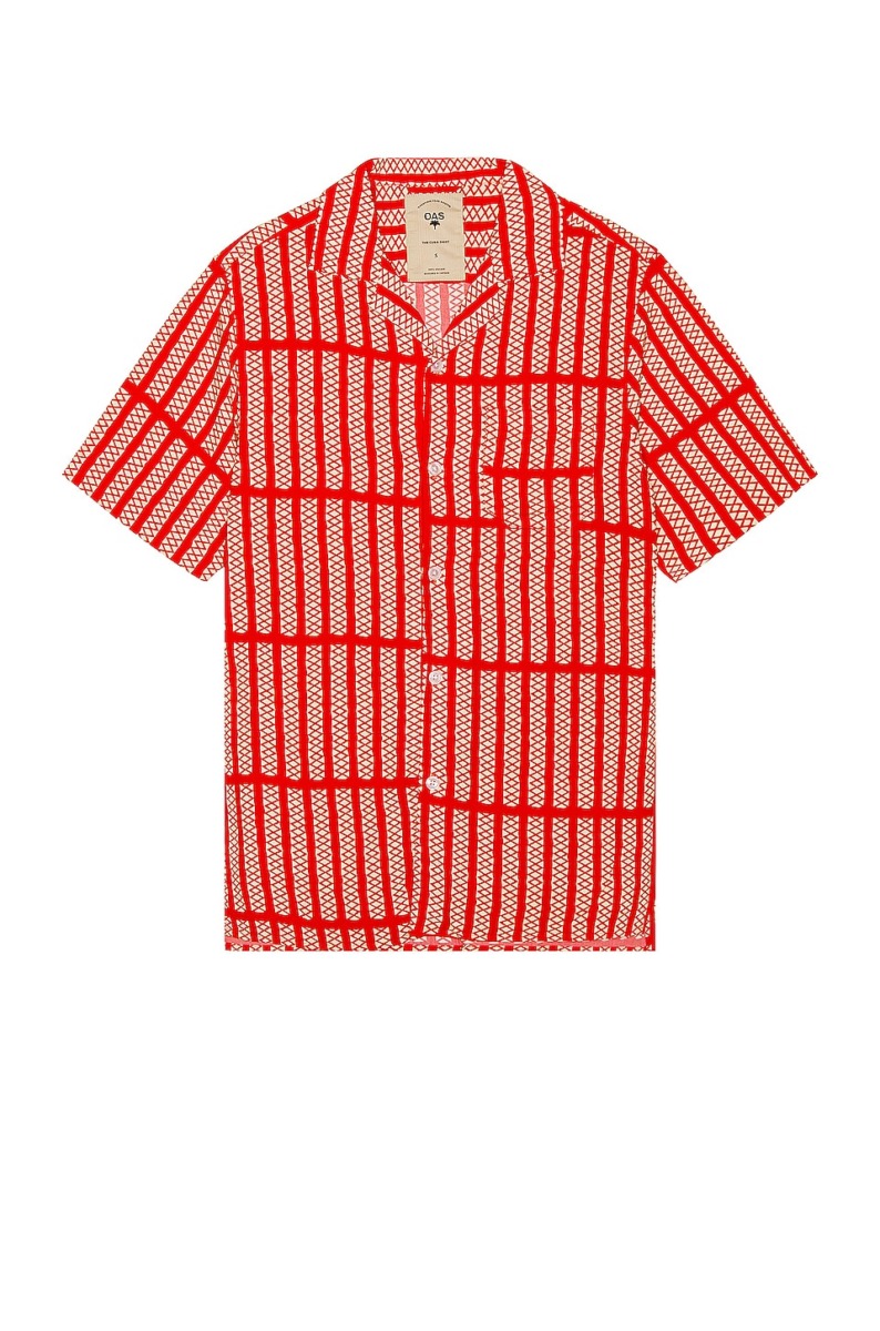 Revolve Gents Red Shirt by Oas GOOFASH