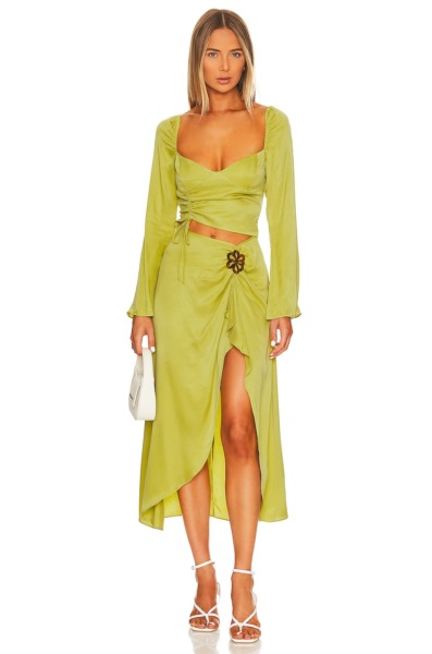 Revolve - Green Midi Dress - For - Women GOOFASH