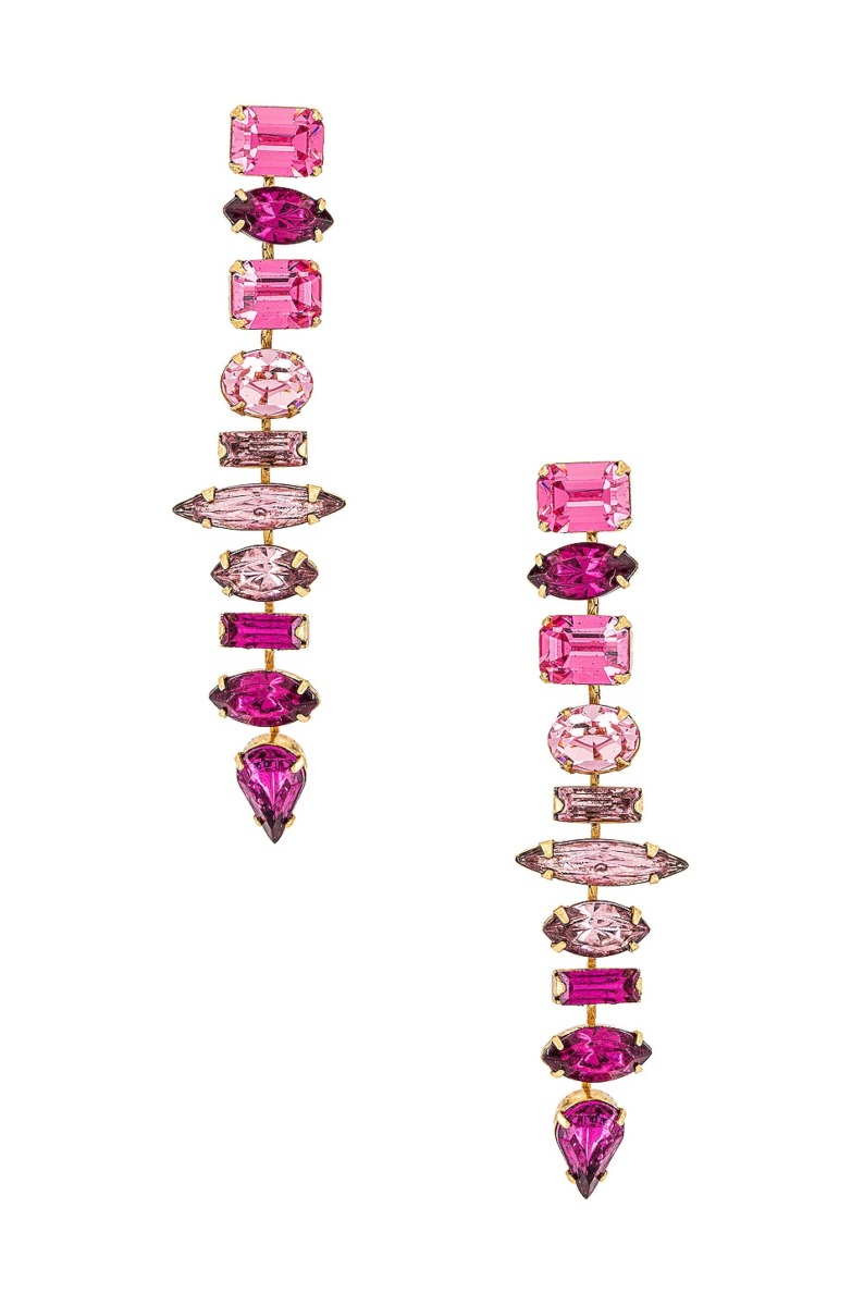 Revolve - Lady Earrings Pink Elizabeth Cole GOOFASH