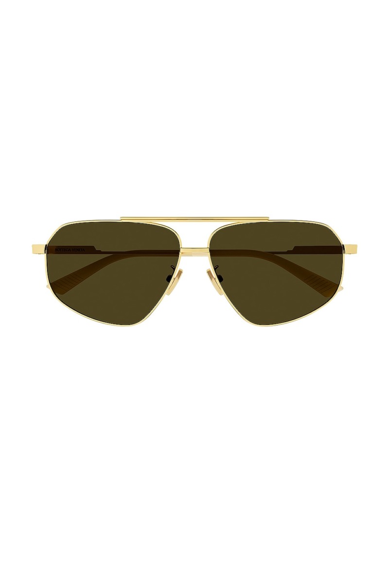 Revolve - Lady Sunglasses in Gold Bottega Veneta GOOFASH