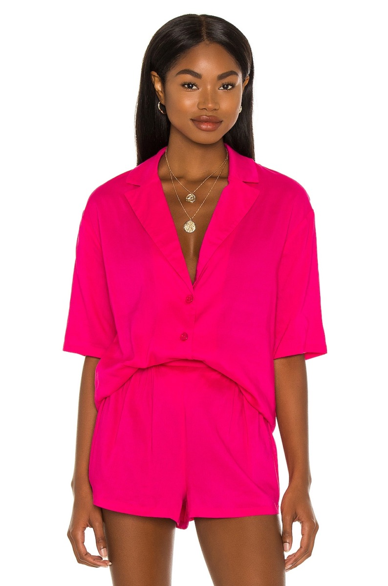 Revolve Pink Shirt for Women by House of Harlow 196 GOOFASH