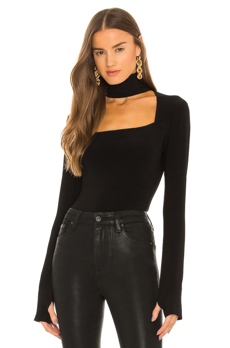 Revolve Top in Black for Woman from Norma Kamali GOOFASH