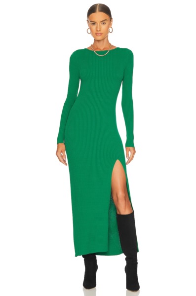 Revolve Women's Dress in Green by Line & Dot GOOFASH
