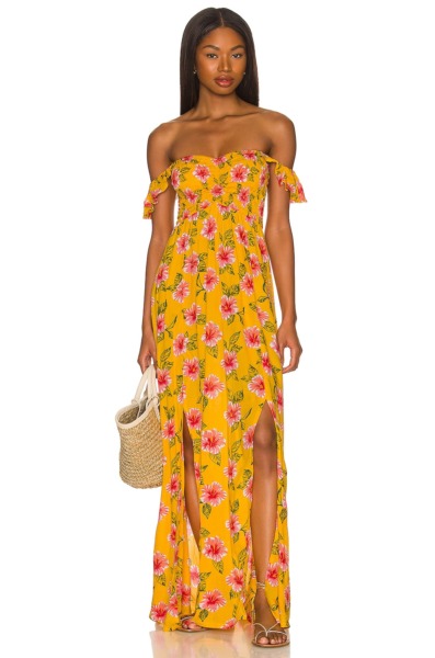 Revolve - Yellow Ladies Maxi Dress Tiare Hawaii GOOFASH