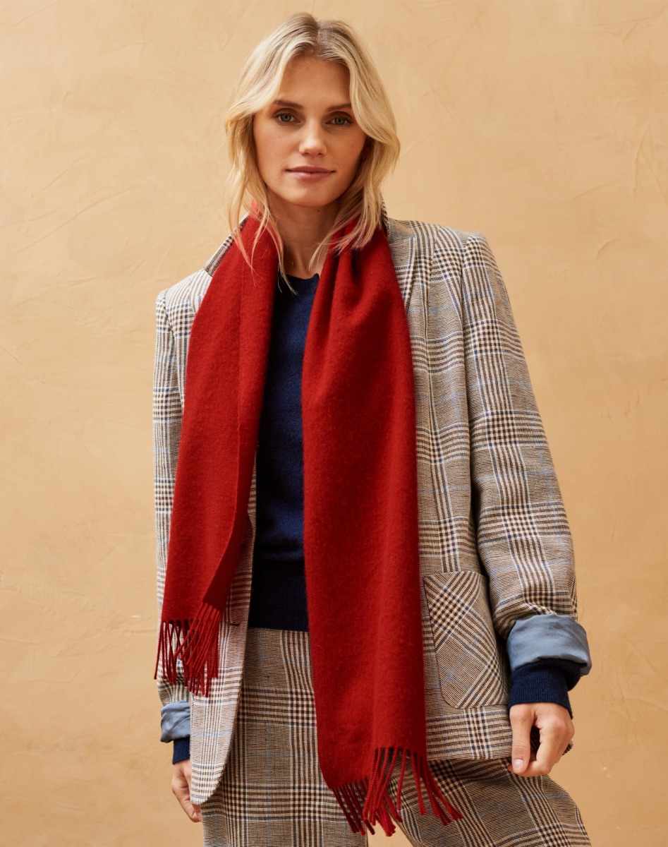 Scarf in Red for Women from Brora GOOFASH