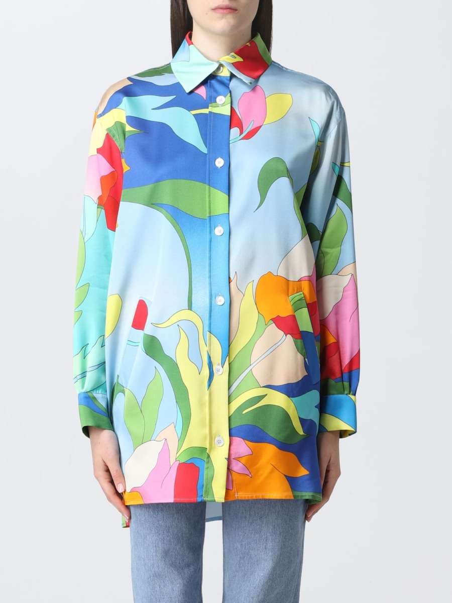 Semicouture - Women Shirt in Multicolor Giglio GOOFASH
